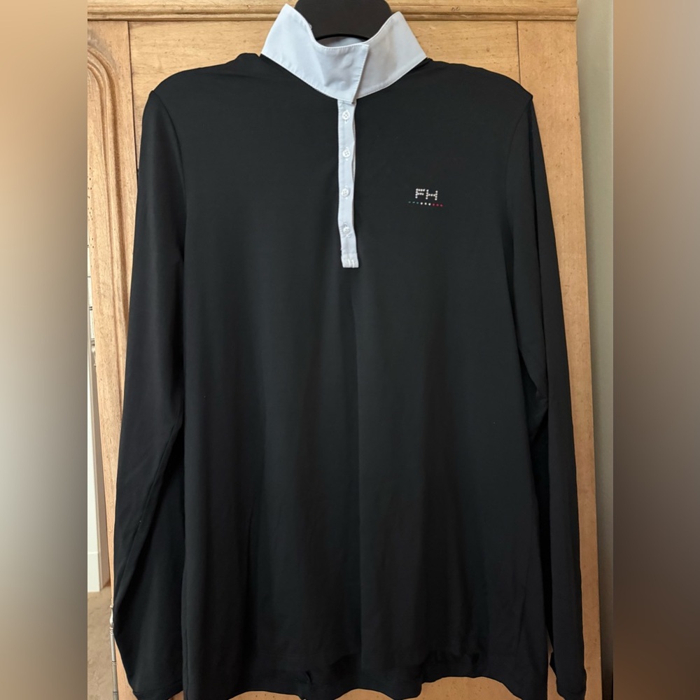 For Horse Women's Show Shirt - XL - Black